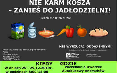 48 DW „Północ” organizuje w Andrychowie jadłodzielnię