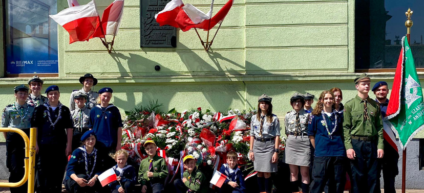 Harcerze z Andrychowa uczcili 234. rocznicę uchwalenia Konstytucji 3 Maja
